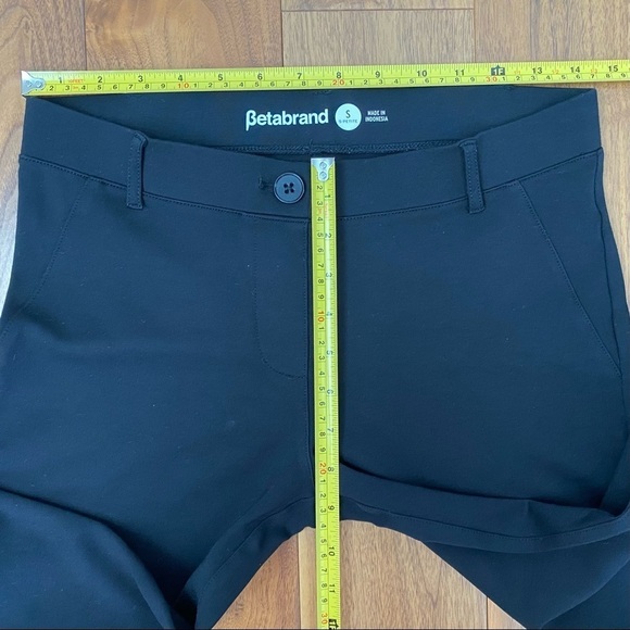 Betabrand Dress Pant Yoga Pants Boot Cut Classic in Black , Small Petite - Picture 11 of 13